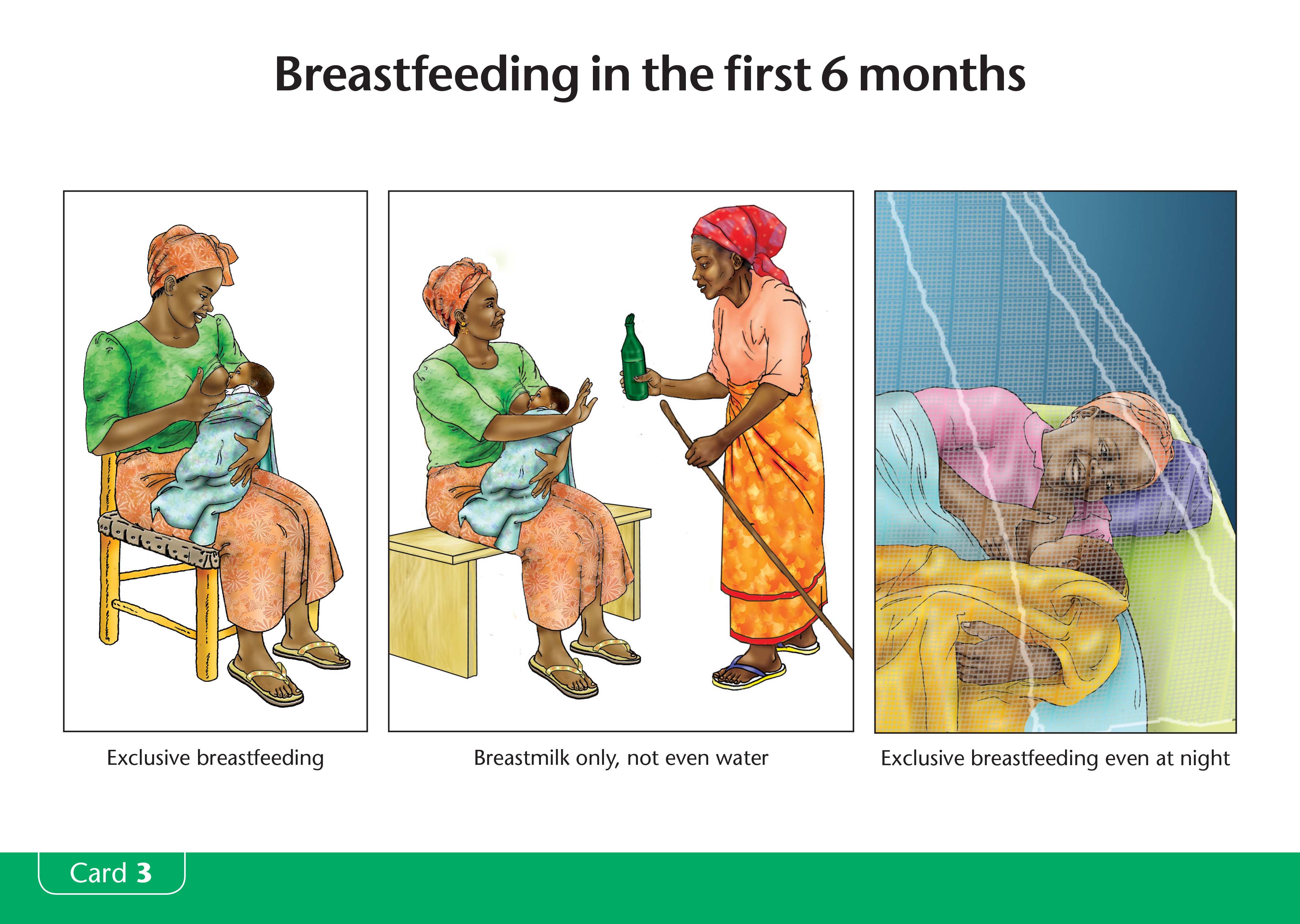 Breastfeeding in the first 6 months