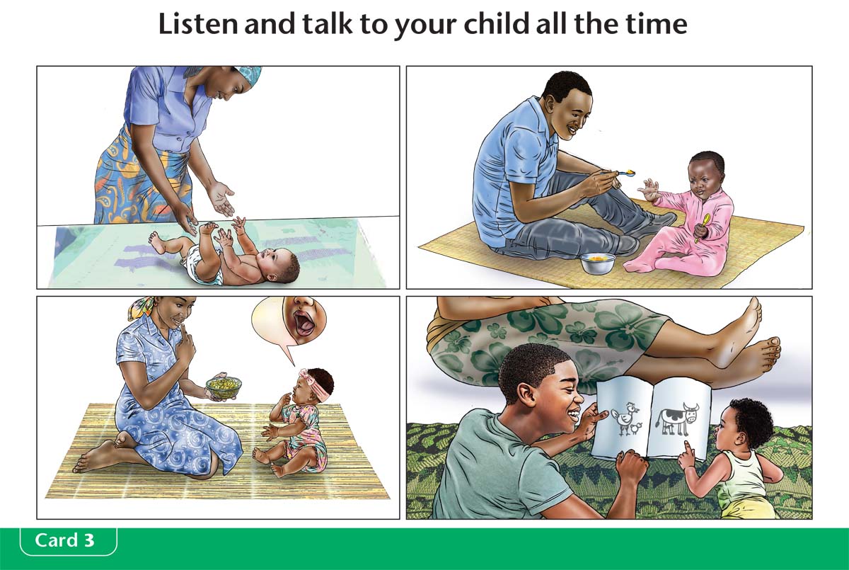 Listen and talk to your child all the time