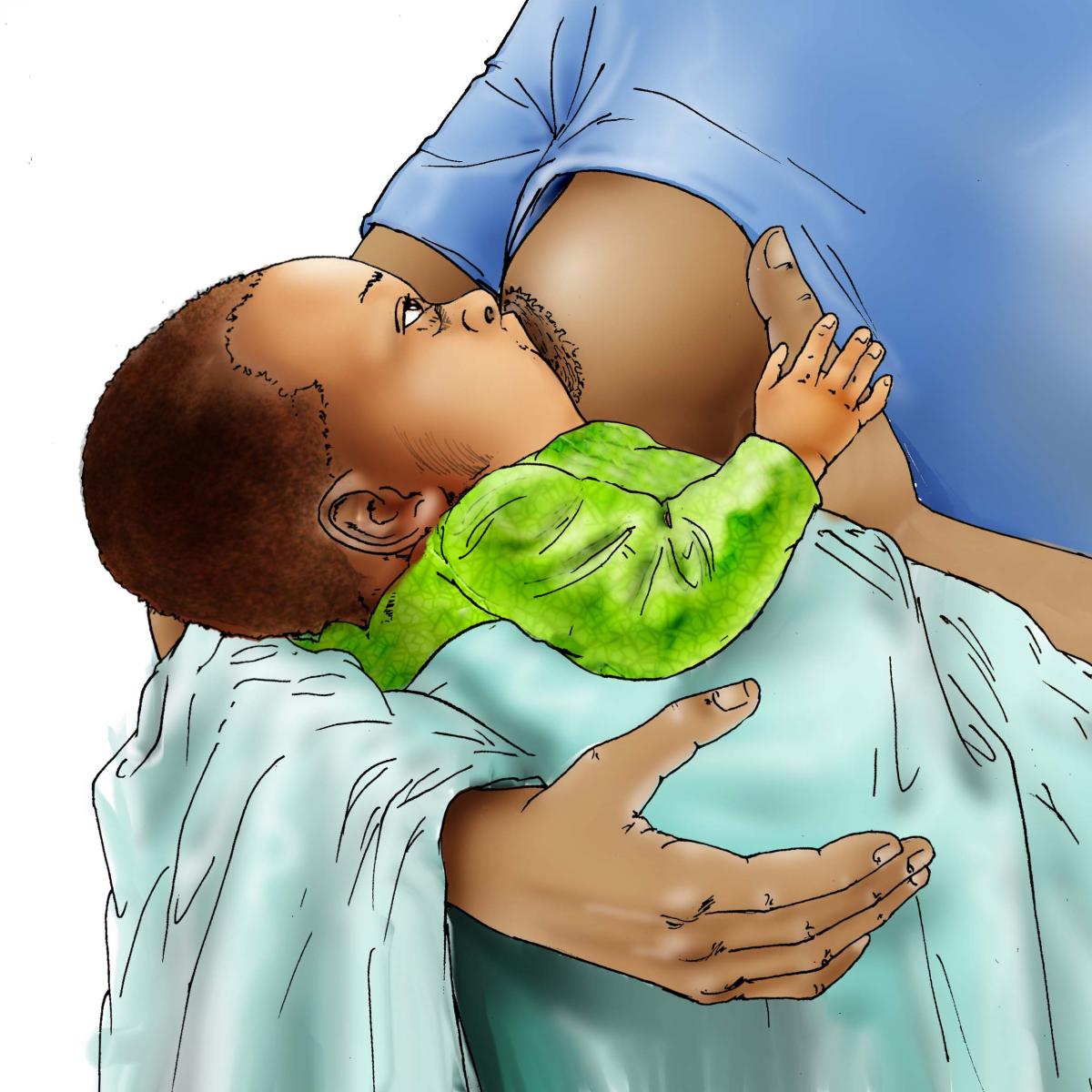 Breastfeeding - Breastfeeding attachment 0-6 mo - 06D - Nigeria