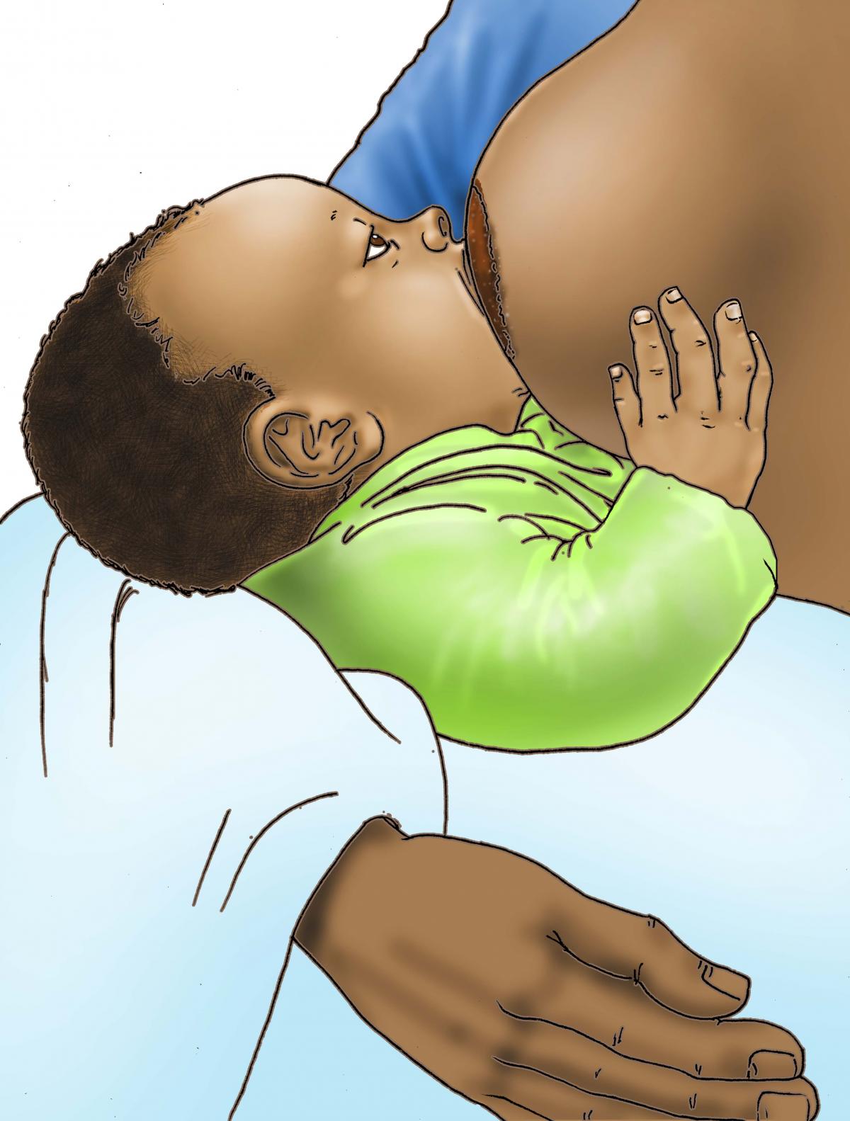 Breastfeeding - Breastfeeding good attachment 0-6 mo - 06E - Nigeria