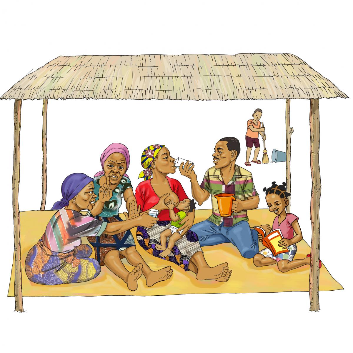 Breastfeeding - Family support for exclusive breastfeeding 0-6mo - 02a - Burkina Faso Breastfeeding - Family support for exclusive breastfeeding 0-6mo - 02a - Burkina Faso