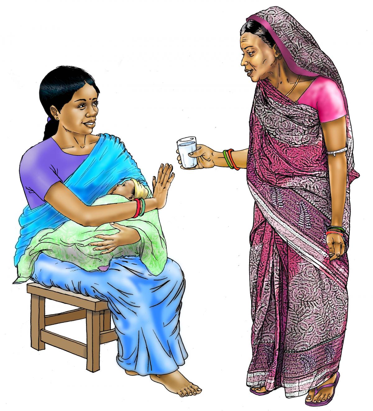 Breastfeeding - No water during breastfeeding 0-6 mo - 01 - India