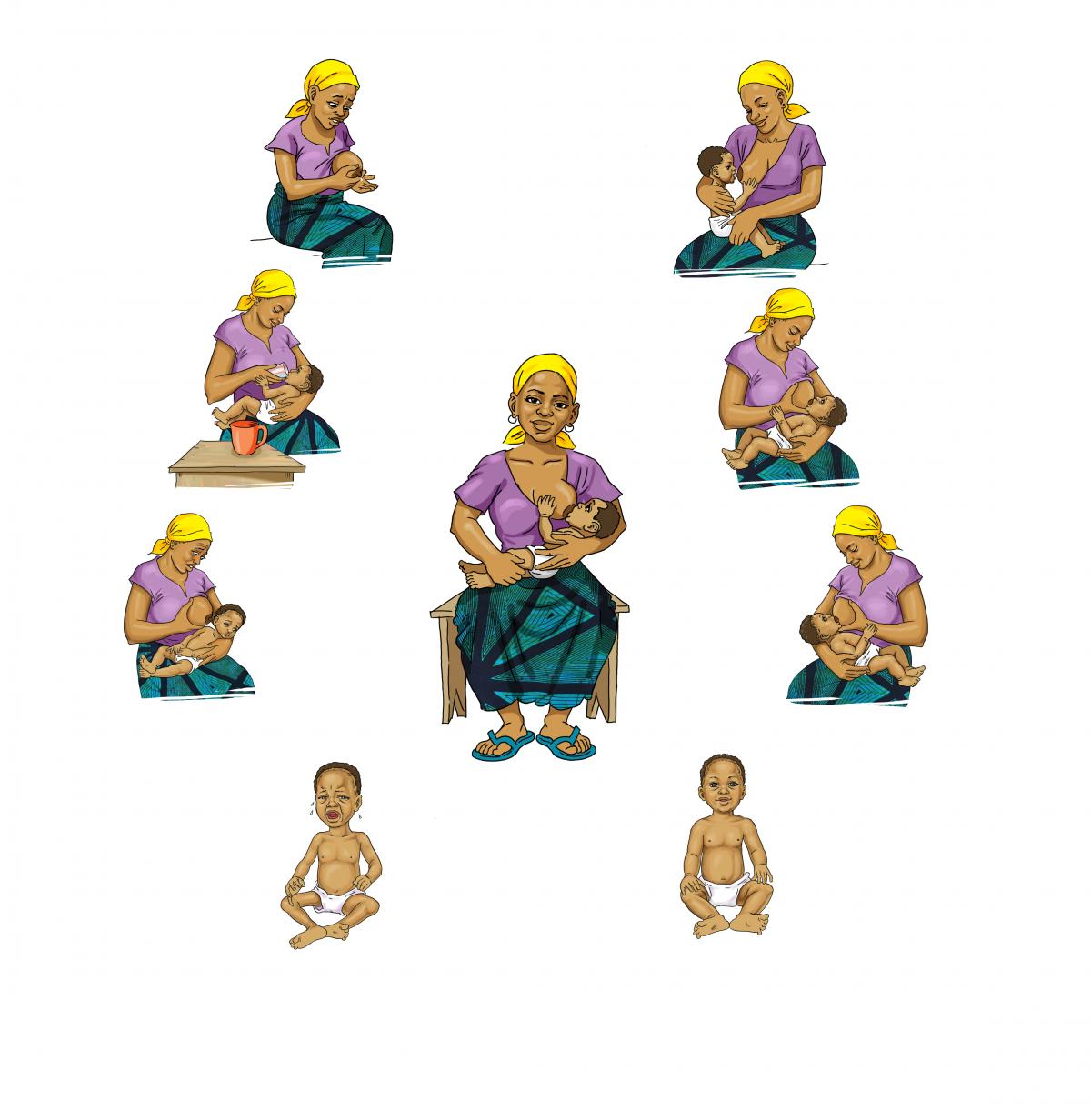 Breastfeeding - The more the baby suckles, the more breastmilk the mother produces 0-6mo - 00 - Burkina Faso Breastfeeding - The more the baby suckles, the more breastmilk the mother produces 0-6mo - 00 - Burkina Faso