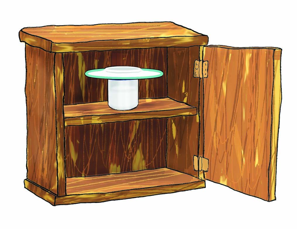 Objects - Cupboard with white cup - 00C - Non-country specific