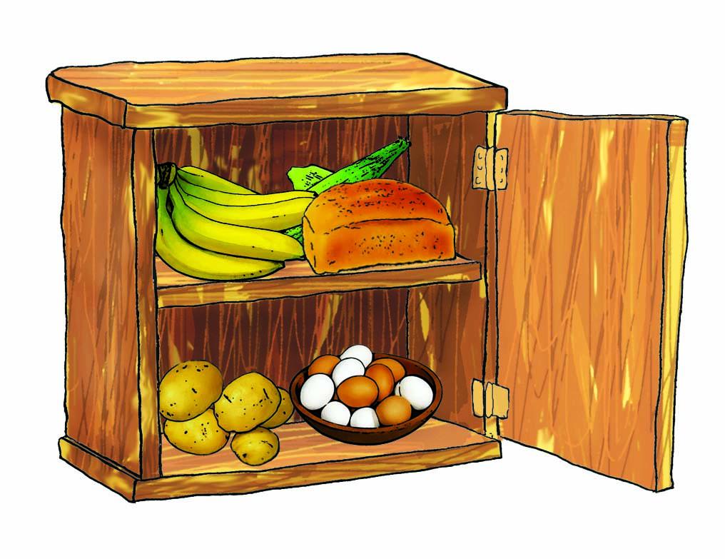 Objects - Cupboard stocked with food - 00B - Nigeria