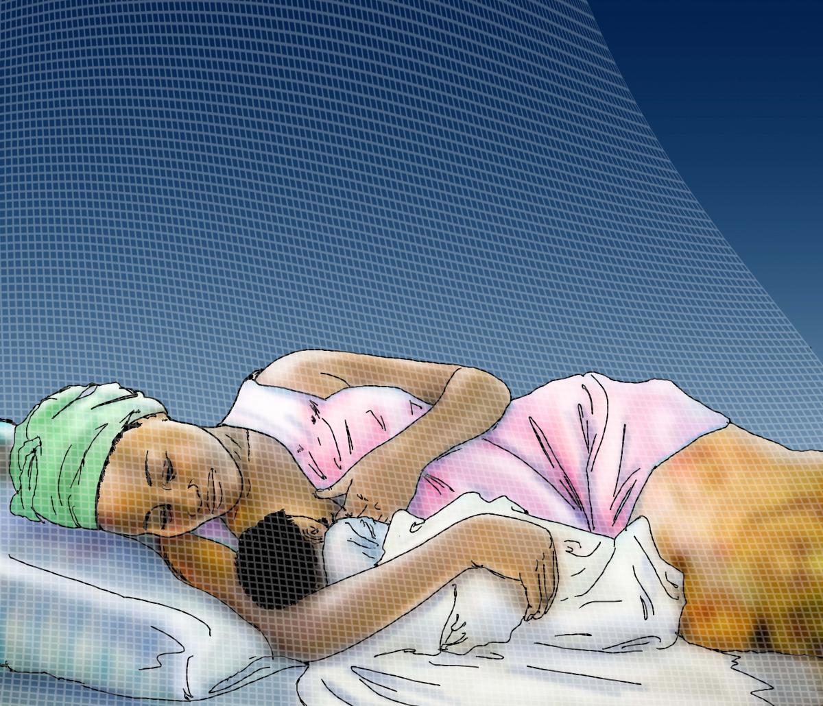 Breastfeeding - Breastfeeding positions - Side Lying 6-9 mo - 02 - Non-country specific