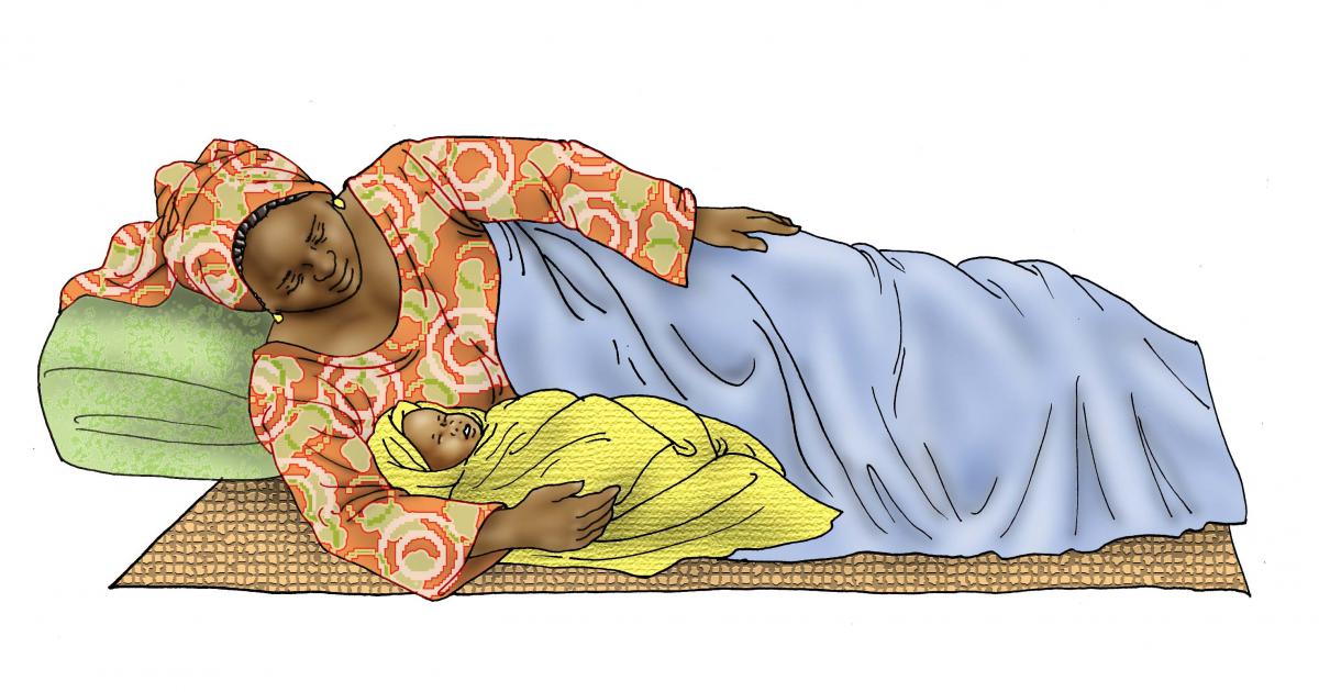 Malaria - Mother and child sleeping - 01 - Non-country specific