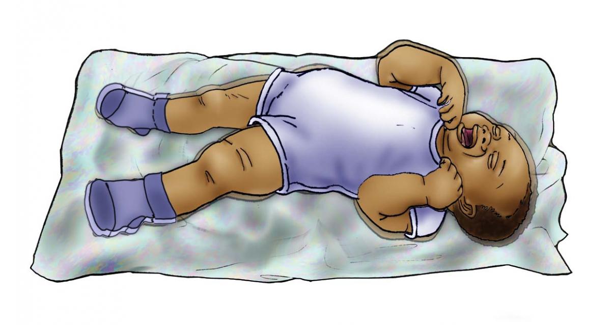 Sick Baby health care - Signs of sick baby - convulsions 0-6 mo - 03A - Nigeria