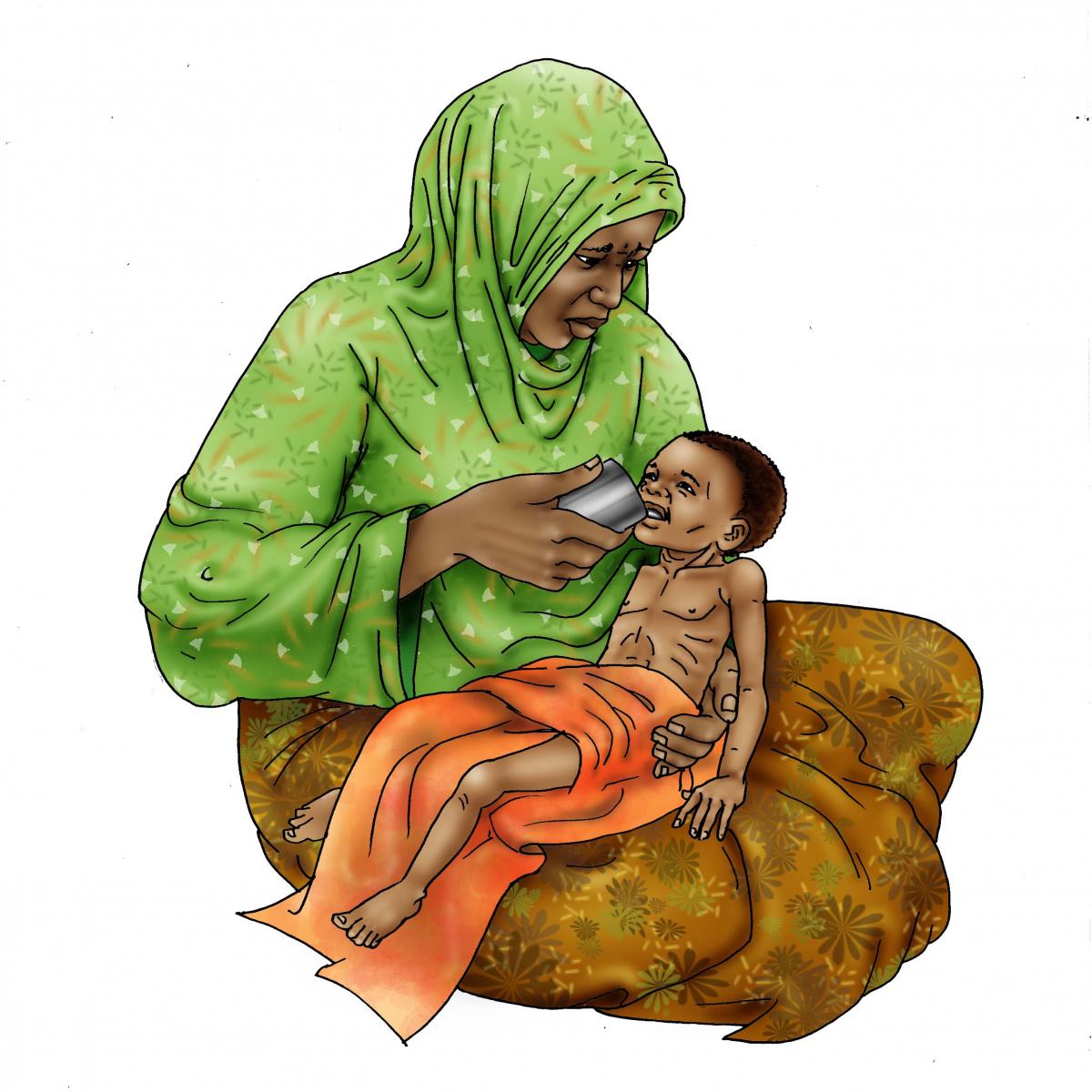 Sick Baby Nutrition - Feeding dehydrated baby 6-24 mo - 07 - Niger