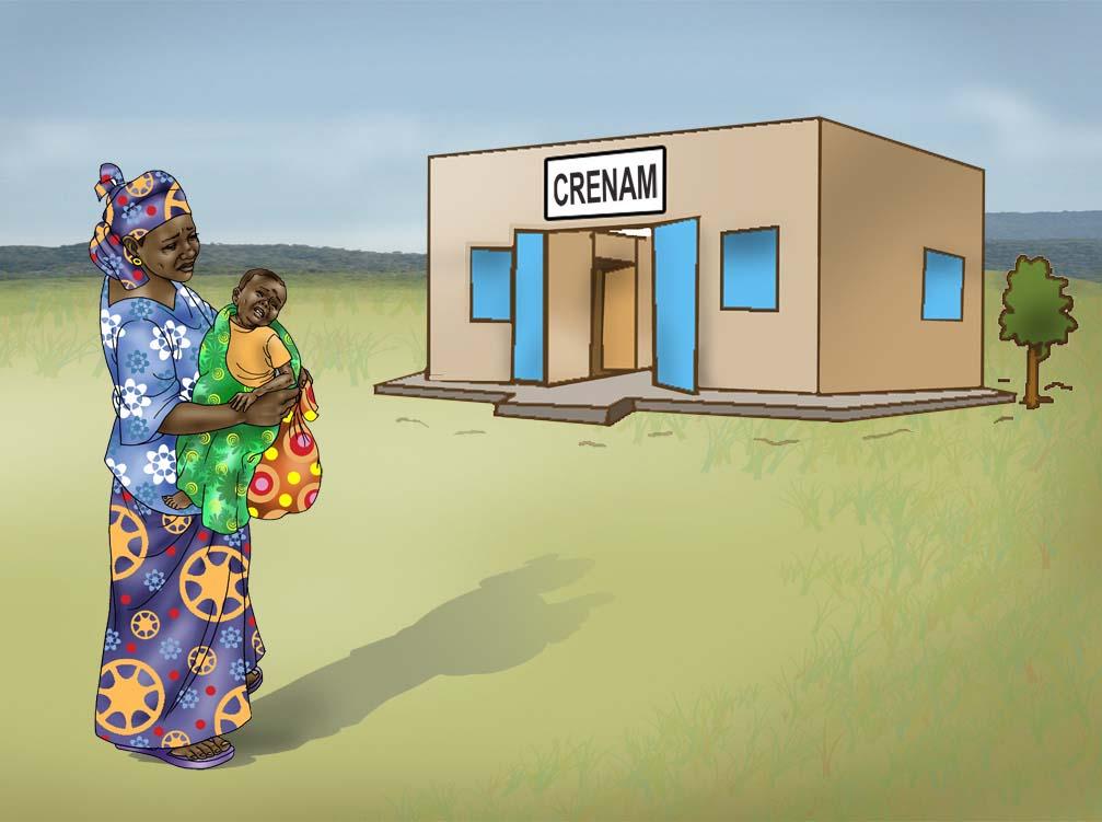 Sick Baby Health Care - Mother taking sick baby to clinic 0-24 mo - 03C - Niger