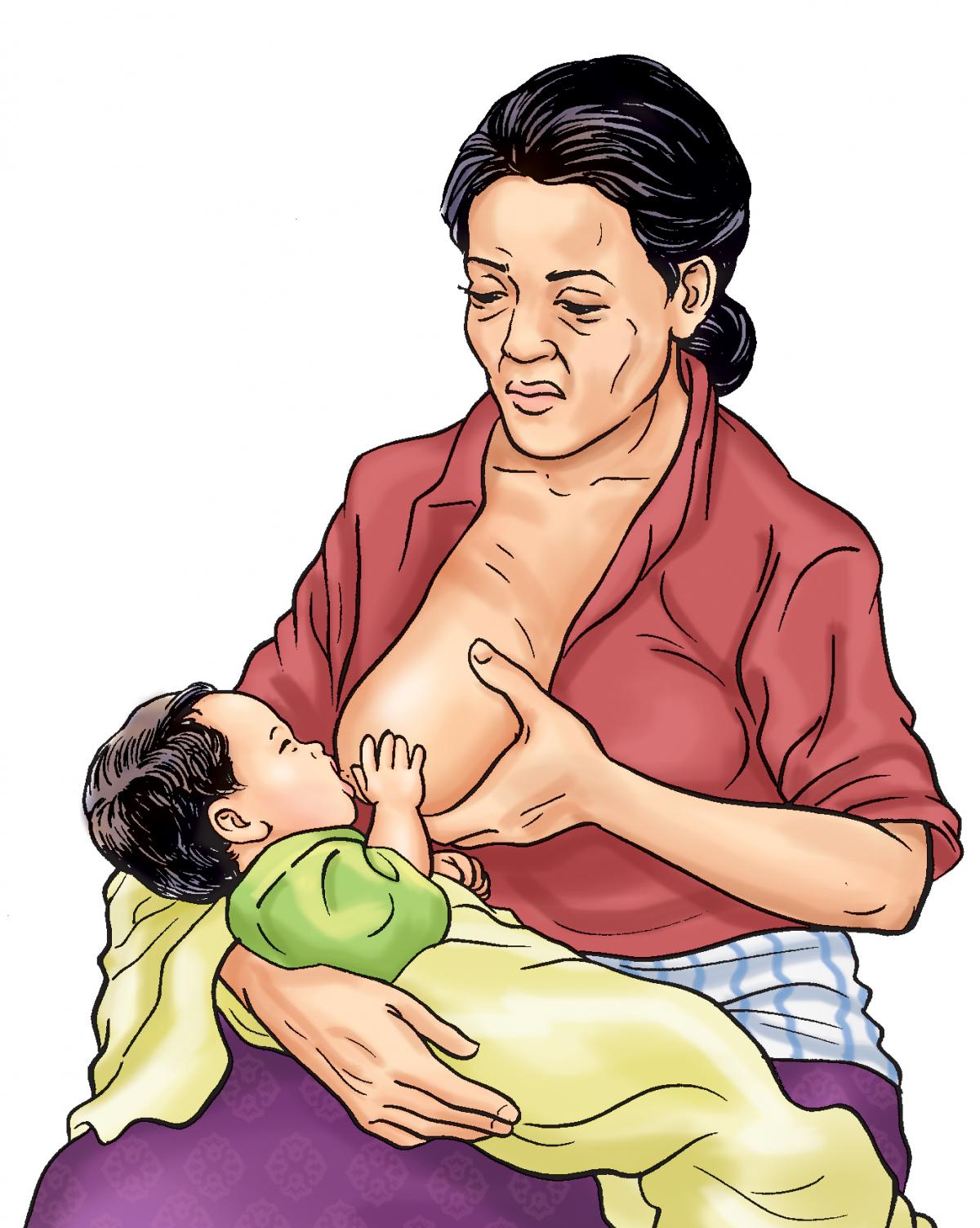 Breastfeeding - Malnourished mother breastfeeding - 02 - Nepal Breastfeeding - Malnourished mother breastfeeding - 02 - Nepal