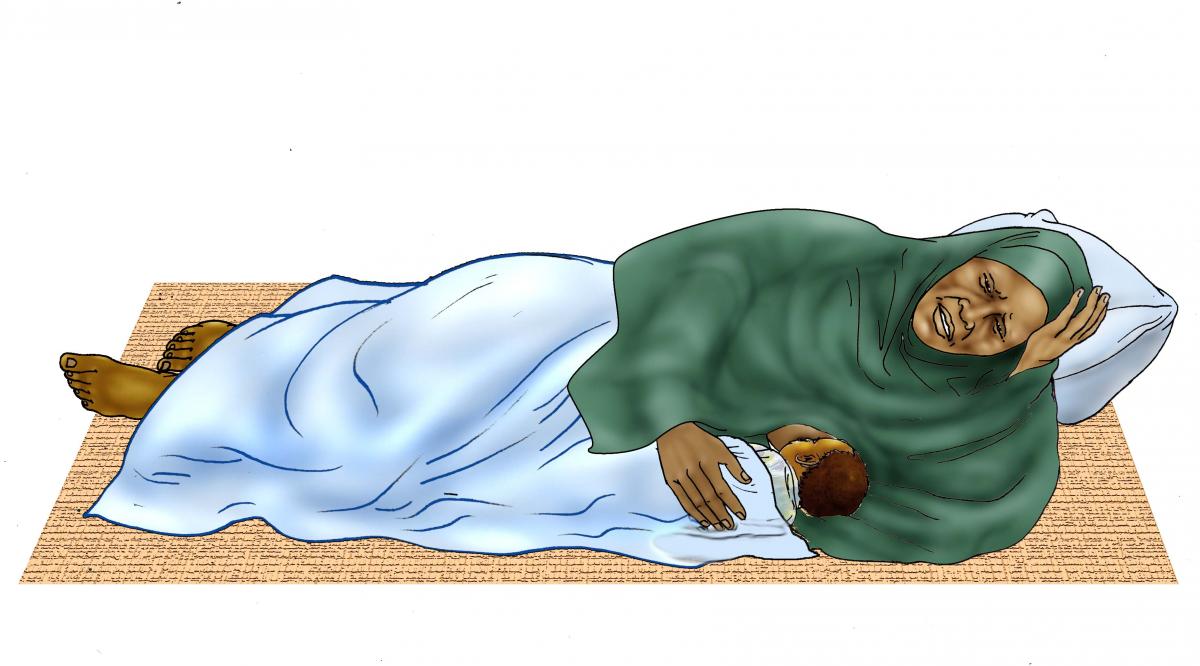 Maternal health - Sick mother breastfeeding - 02 - Nigeria