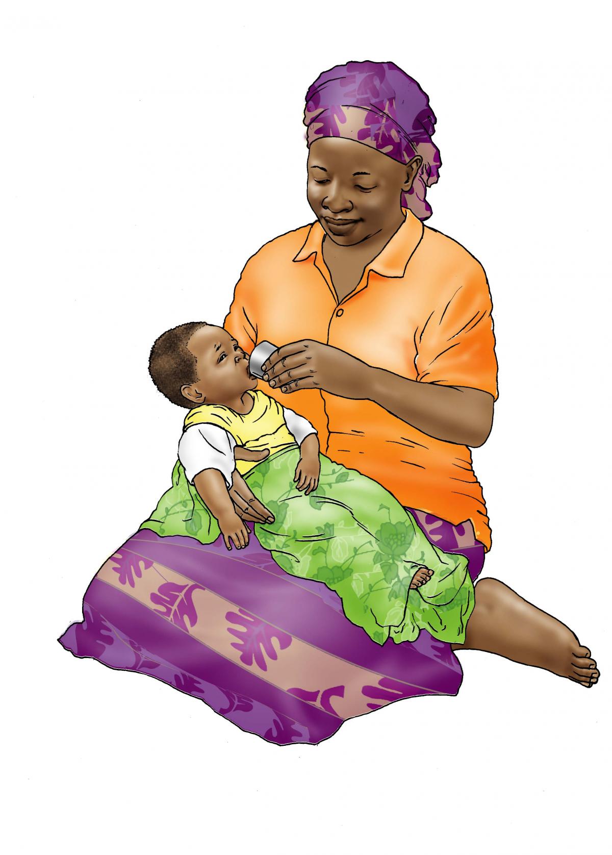 Sick Baby Nutrition - Cup feeding sick baby - 03 - Non-country specific