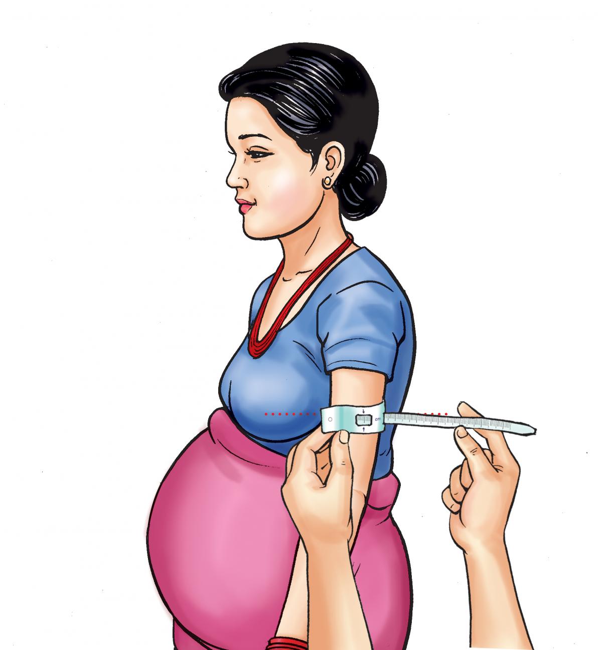 Maternal Health - Maternal MUAC - measuring mid-upper arm circumference - 04 - Nepal Maternal Health - Maternal MUAC - measuring mid-upper arm circumference - 04 - Nepal