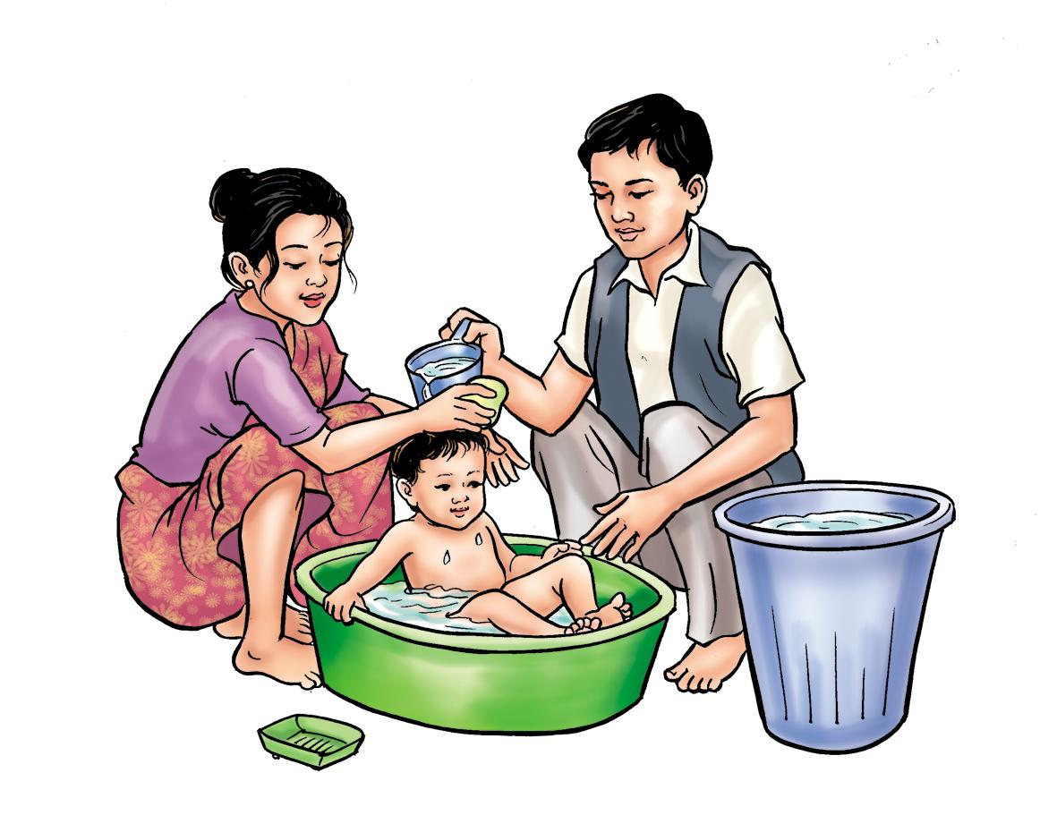 Hygiene - Bathing your baby - 01 - Nepal Hygiene - Bathing your baby - 01 - Nepal
