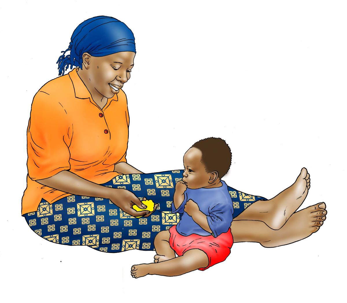 Complementary Feeding - Mother feeding child food 9-12 mo - 02 - Non-country specific