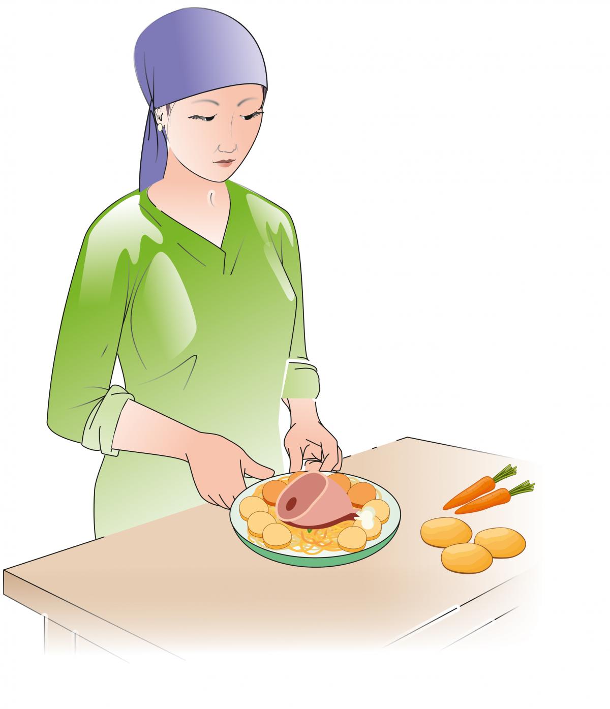 Food Practices - Woman preparing food hygienically - 01 - Kyrgyz Republic Food Practices - Woman preparing food hygienically - 01 - Kyrgyz Republic
