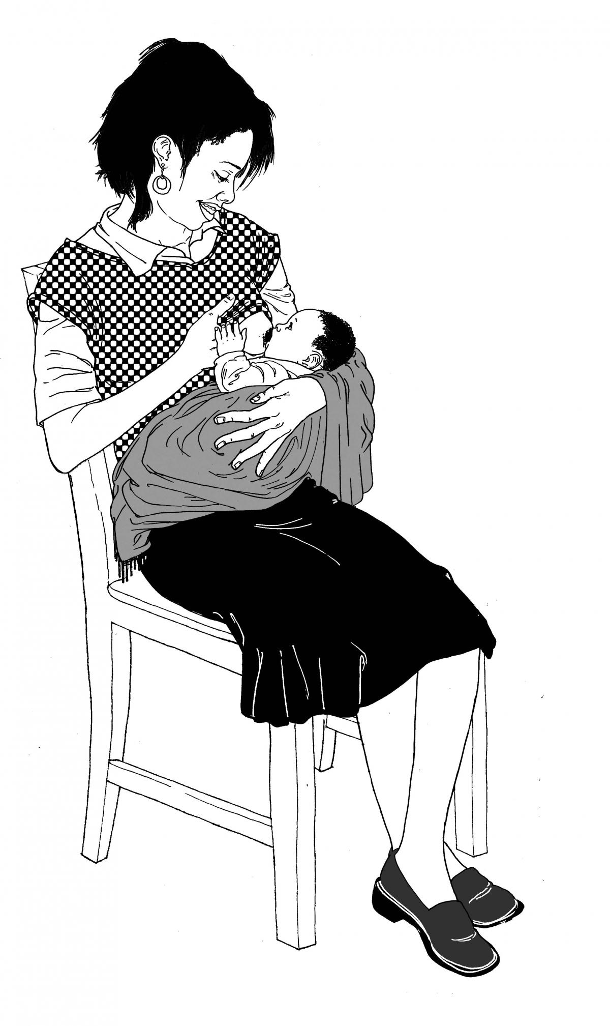 Breastfeeding - Exclusive breastfeeding - sitting - 02 - Non-country specific