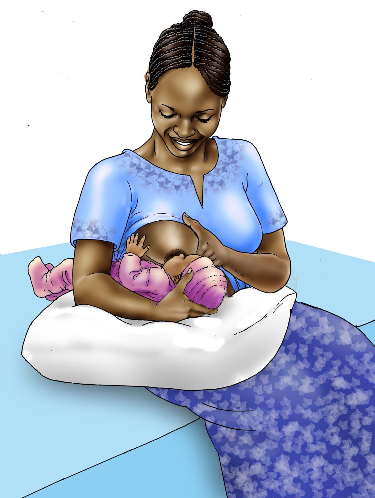 Breastfeeding - Breastfeeding positions 0-12 mo - 02B - Non-country specific