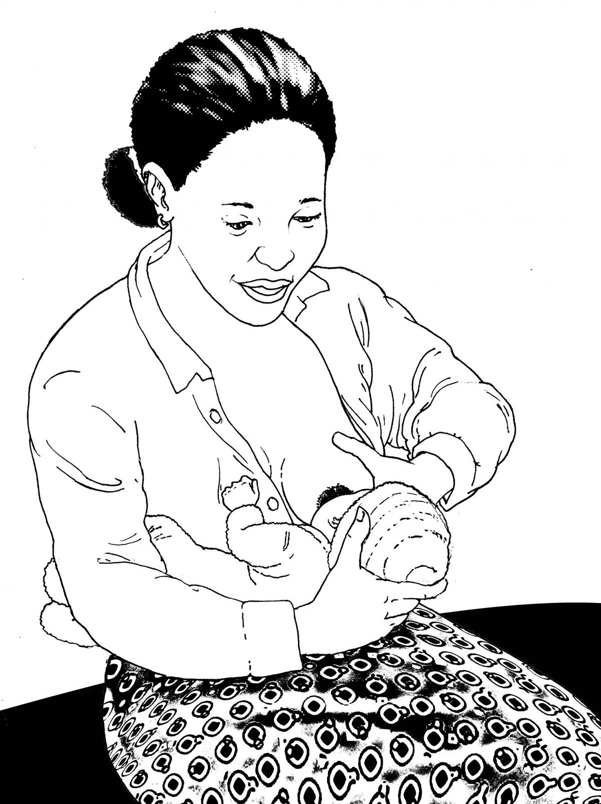 Breastfeeding - Breastfeeding positions 0-6 mo - 01A - Non-country specific