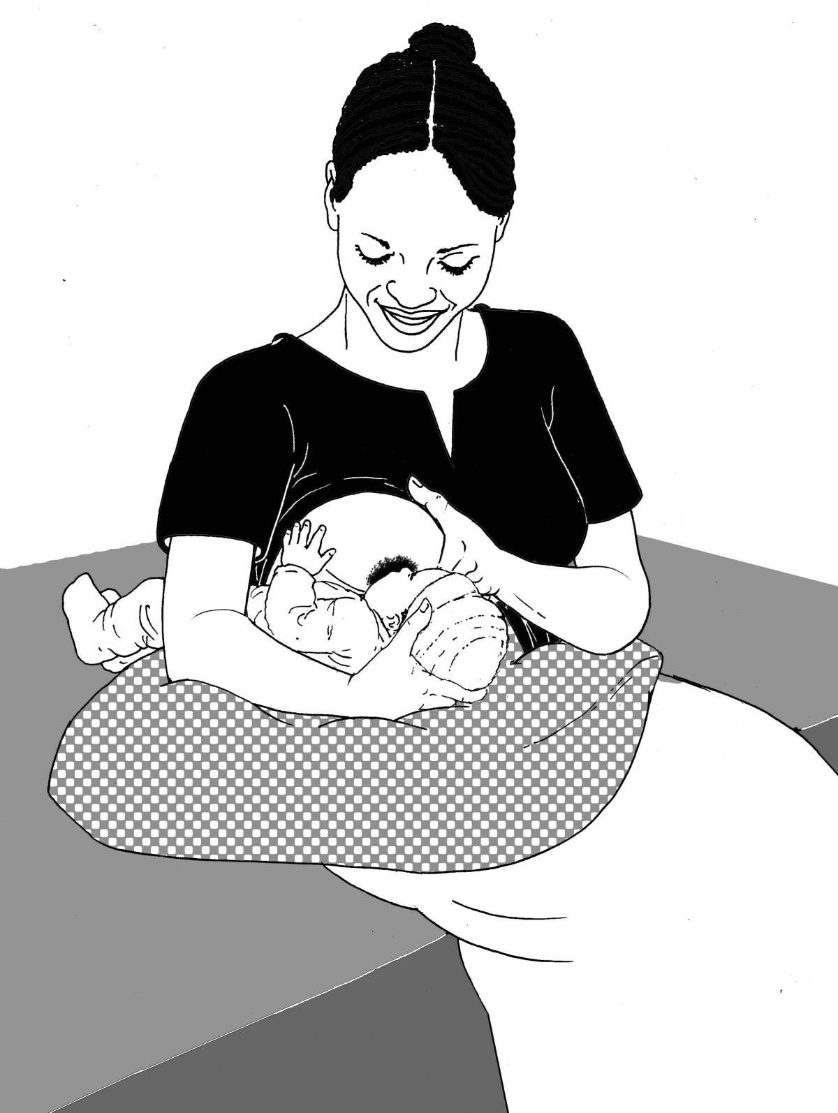 Breastfeeding - Breastfeeding positions 0-6 mo - 02 - Non-country specific
