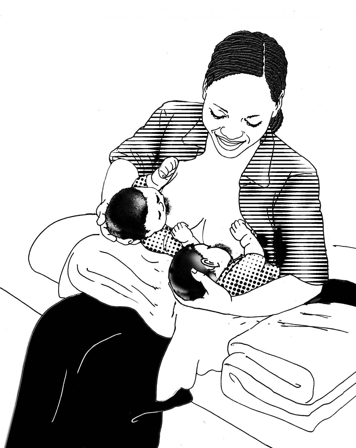 Breastfeeding - Breastfeeding positions 6-9 mo - 03 - Non-country specific