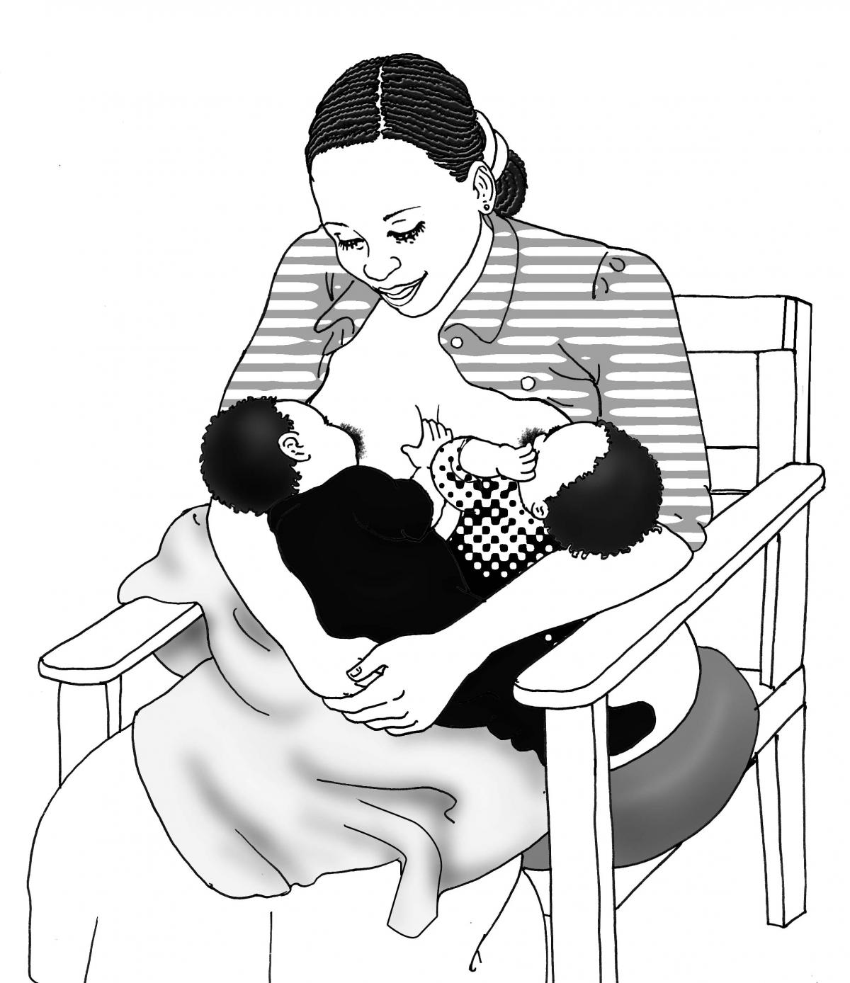 Breastfeeding - Breastfeeding positions 6-9 mo - 04A - Non-country specific