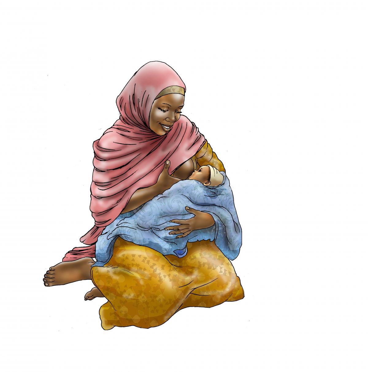 Breastfeeding - Breastfeeding positions 0-6 mo - 02 - Niger