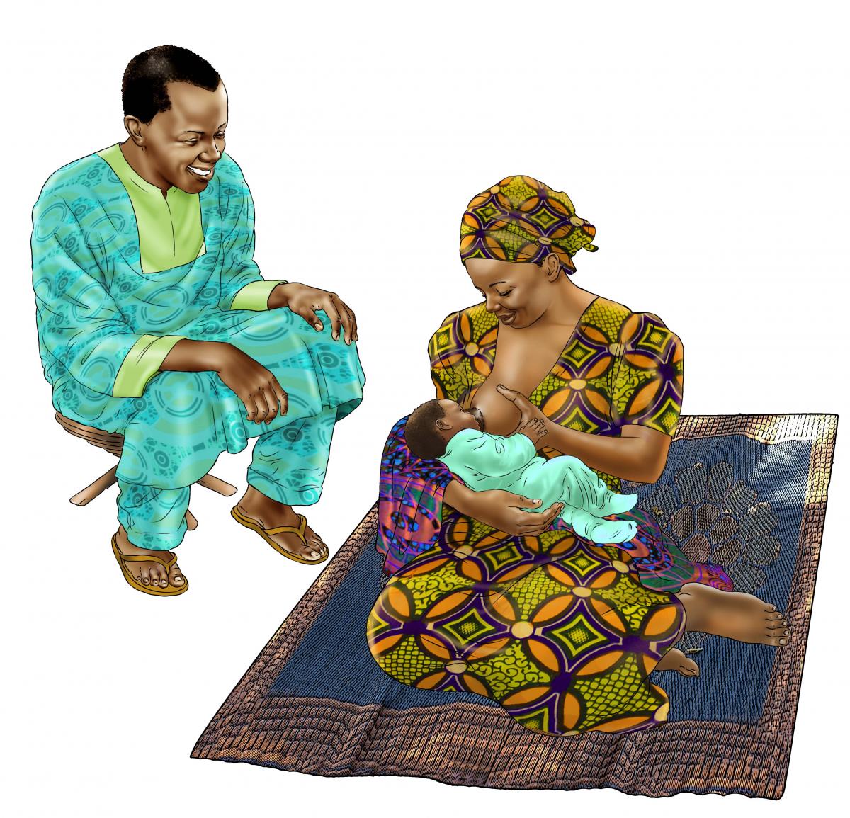 Breastfeeding - Father support for breastfeeding 0-24 mo - 01B - Senegal