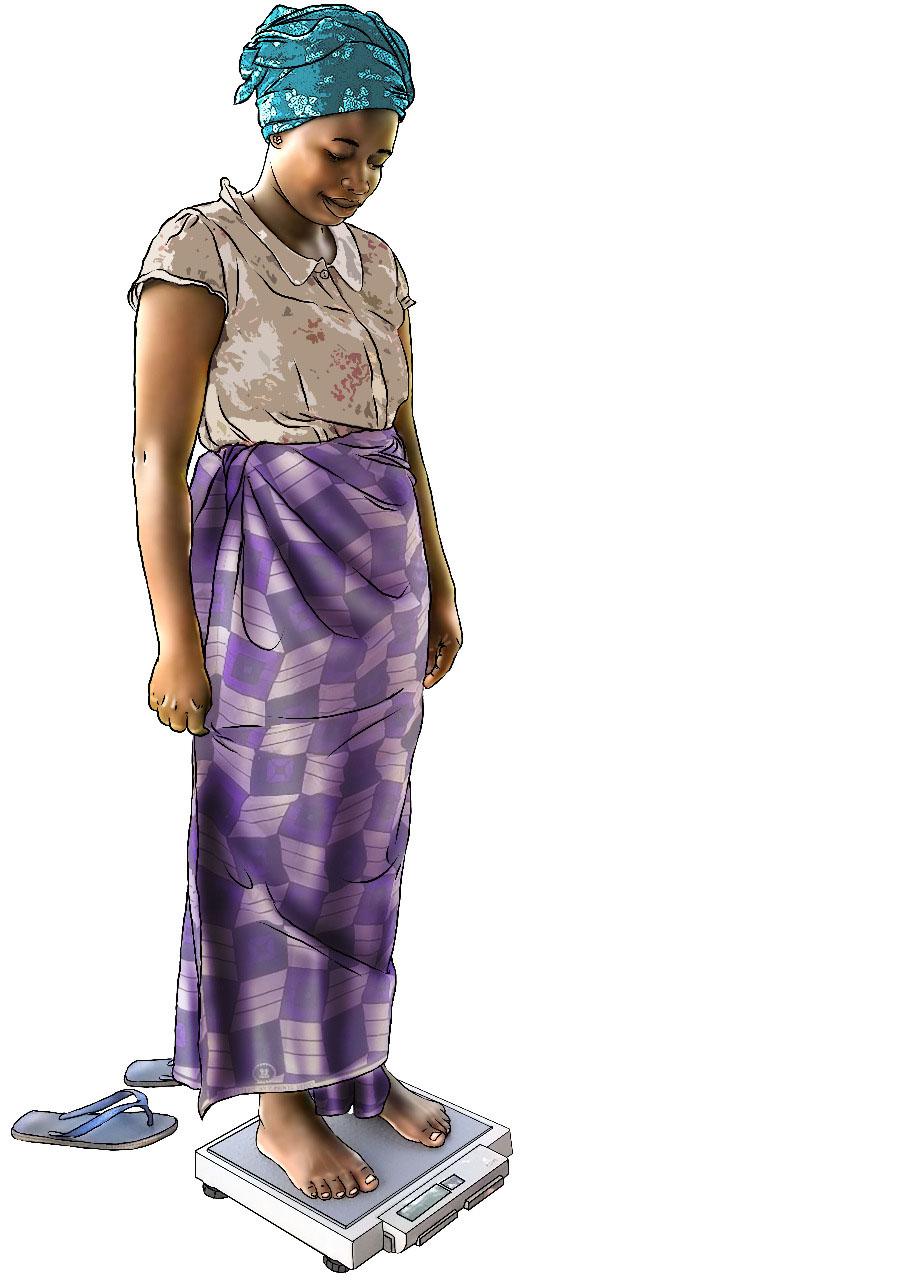 Child Health Care - Mother on scale - 04 - Rwanda