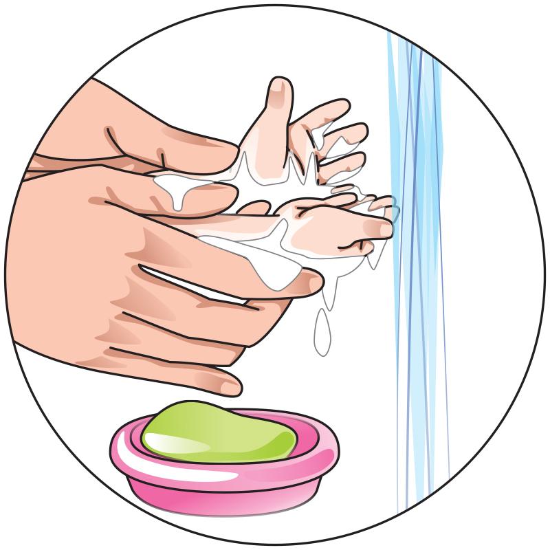 Hygiene - Washing a baby's hand with soap and water - 02A - Kyrgyz Republic Hygiene - Washing a baby's hand with soap and water - 02A - Kyrgyz Republic