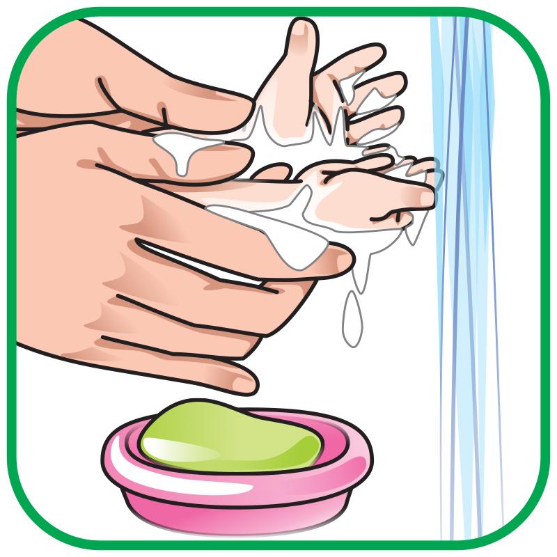 Hygiene - Washing a baby's hand with soap and water - 02B - Kyrgyz Republic Hygiene - Washing a baby's hand with soap and water - 02B - Kyrgyz Republic