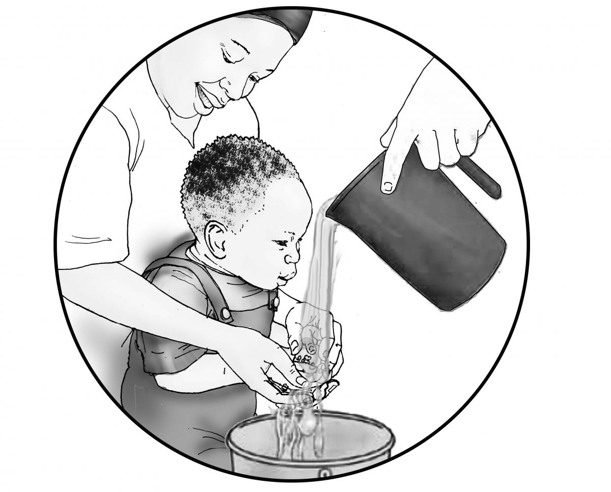 Hygiene - Washing baby's hands - 02 - Non-country specific