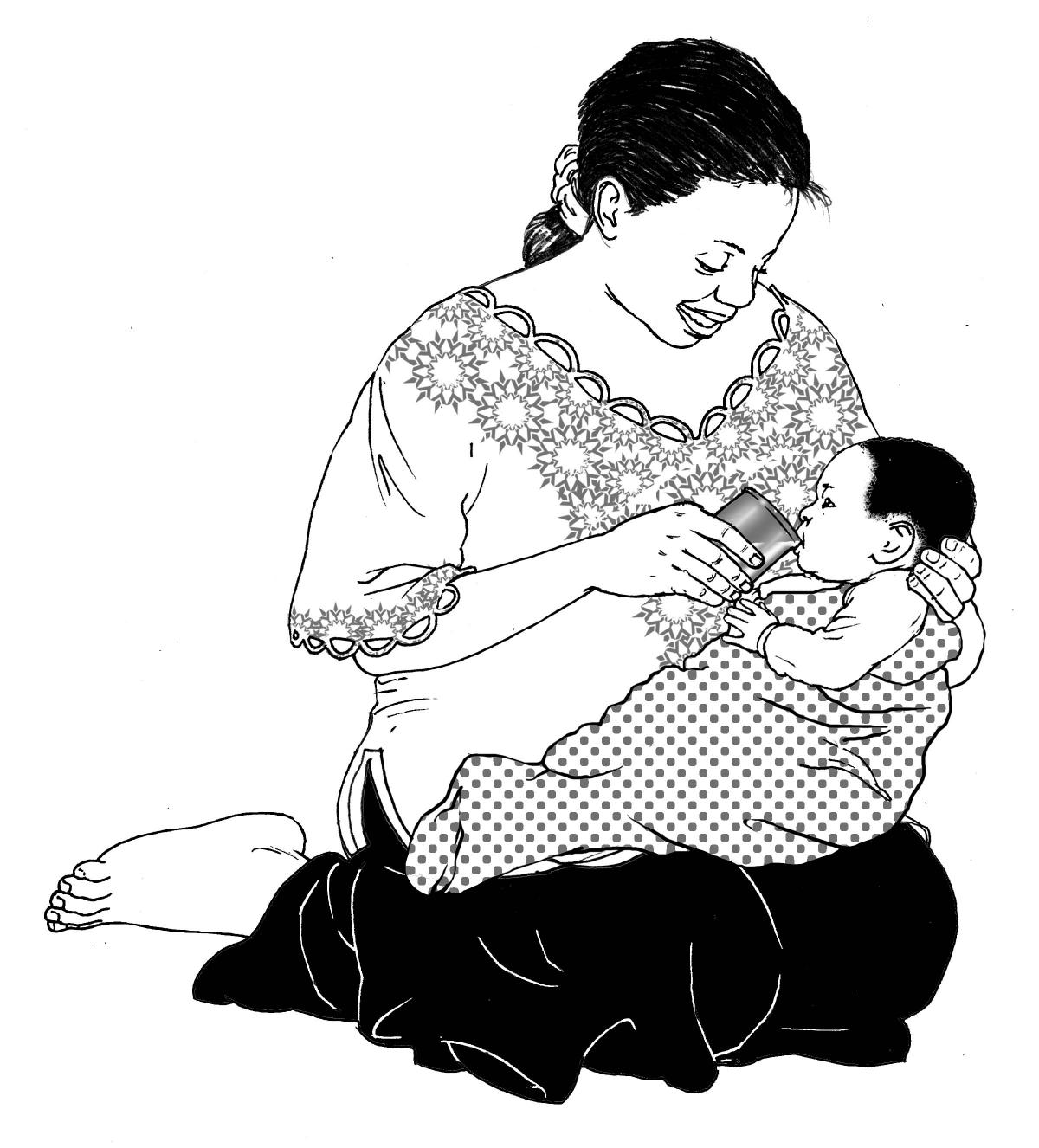 HIV - Cup feeding formula to an infant 0-24 mo - 05A - Non-country specific