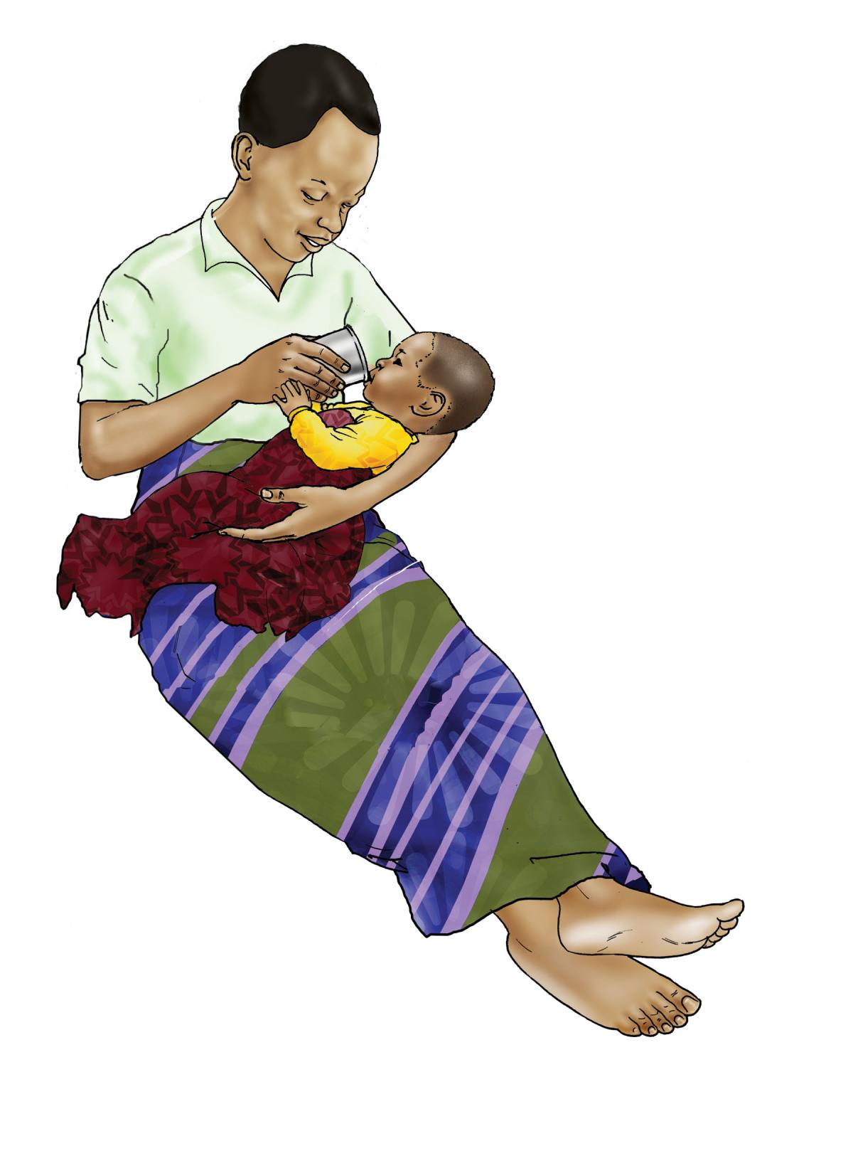 Cup Feeding - Cup feeding baby 6-24mo - 04 - Rwanda