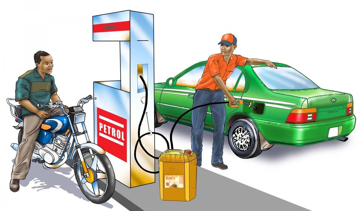 People - Taxi at gas station - 00A - Nigeria