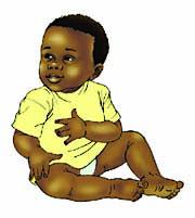 Family - Baby sitting up - 00E - Nigeria