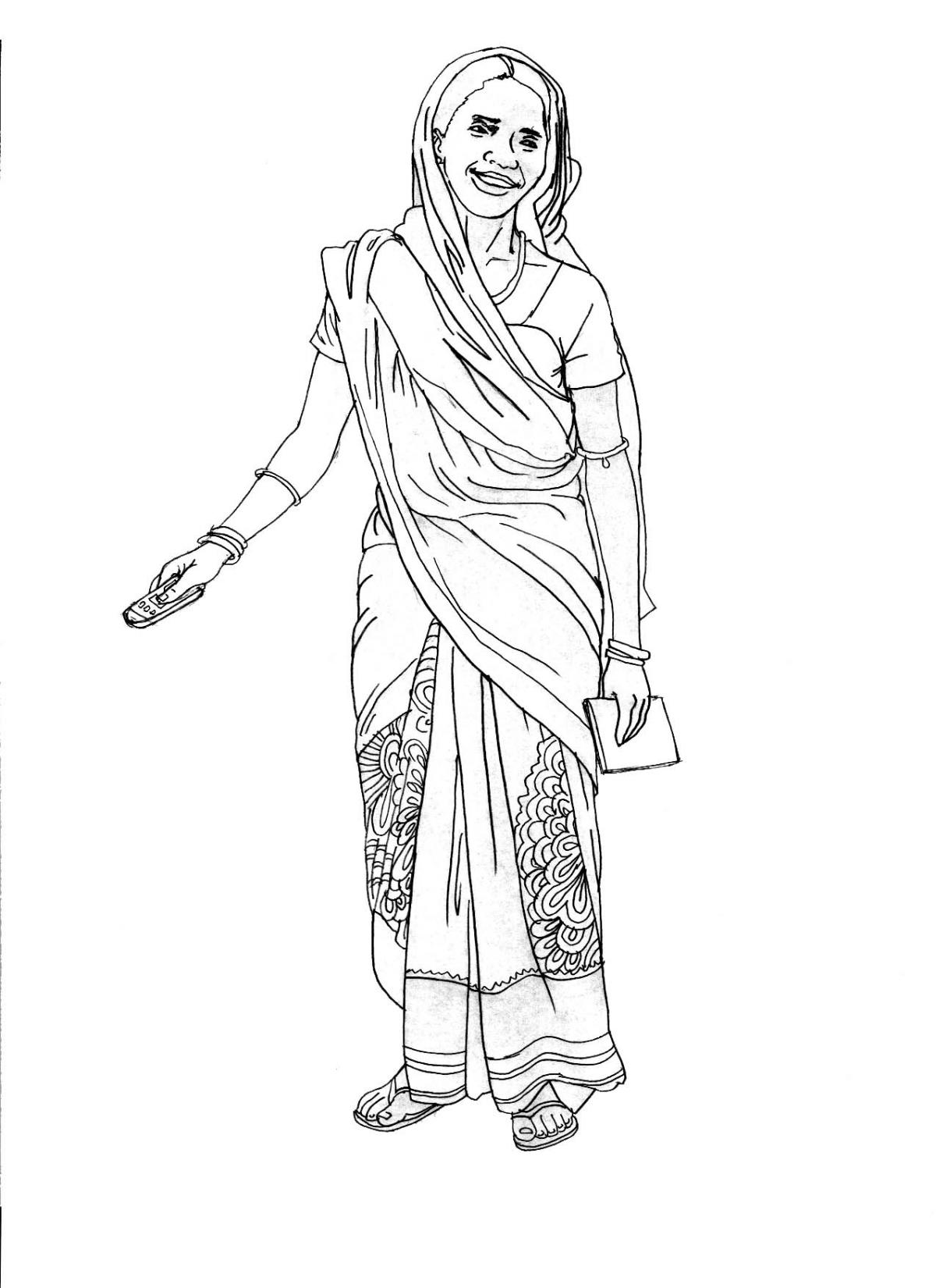 People - Woman standing - 03 - India