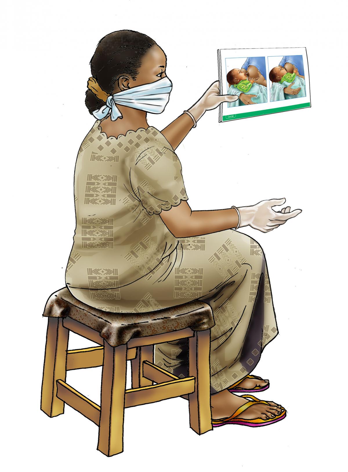 Counseling - Breastfeeding counseling - health worker - 02 - COVID