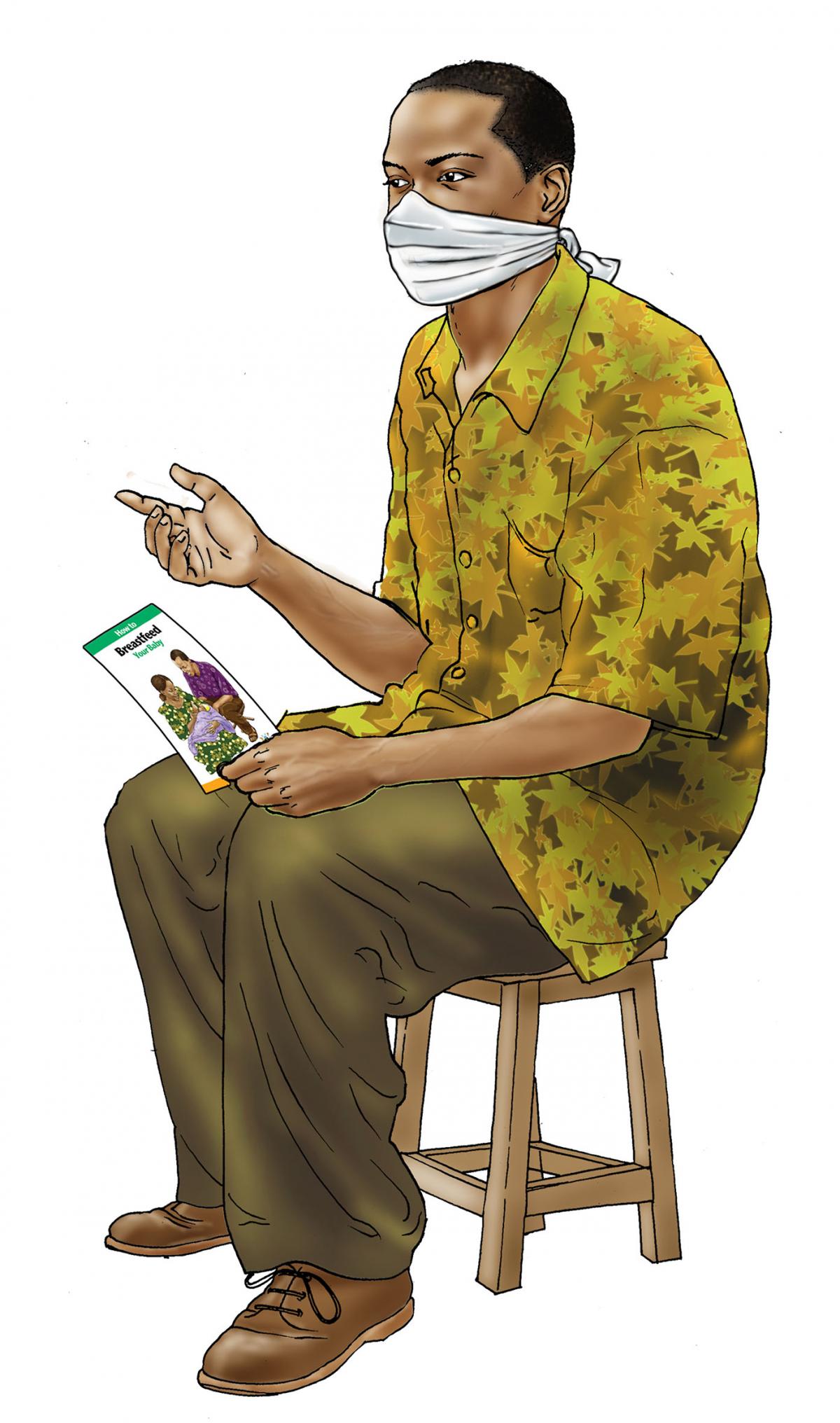 Counseling - Breastfeeding counseling - father - 04 - COVID