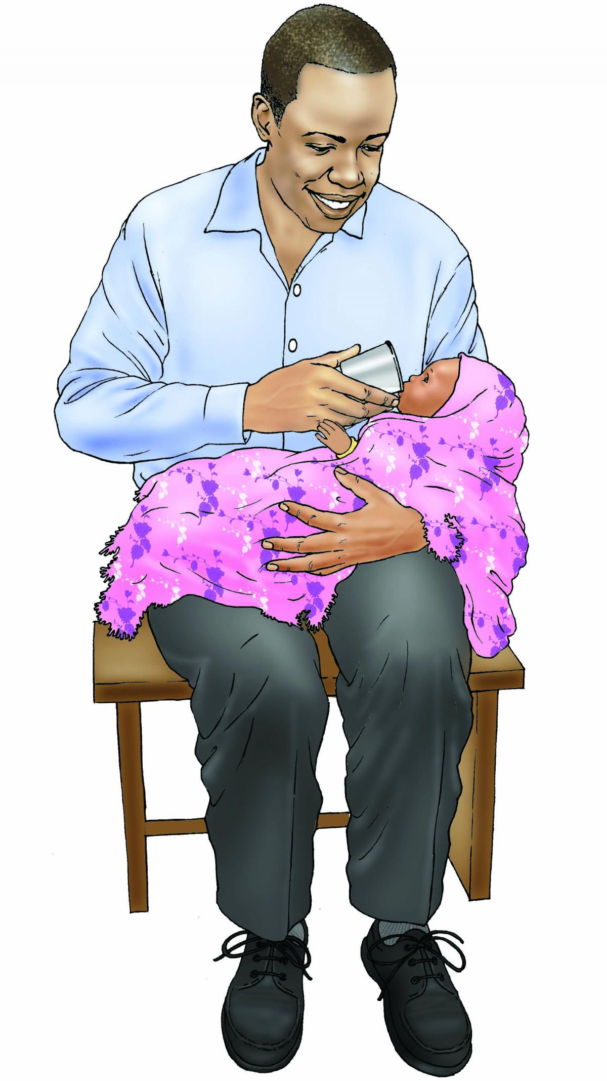 Father Support - Cup feeding 0-6 mo - 04B - Non-country specific