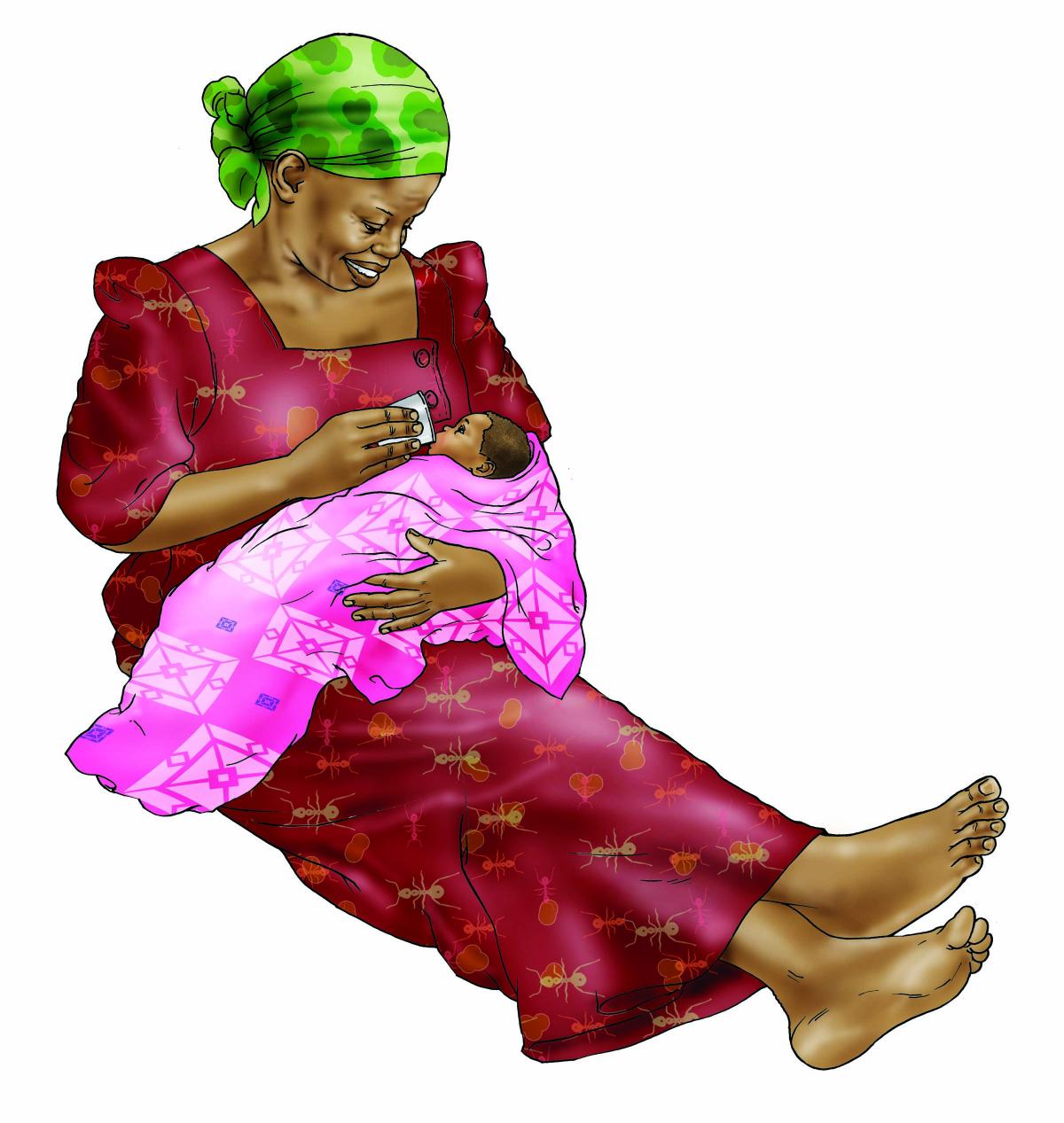 Cup Feeding - Cup feeding 0-6 mo 0-6 mo - 05B - Nigeria