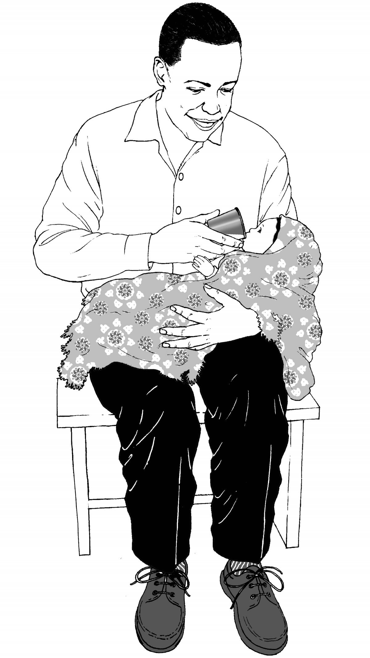 Father Support - Cup feeding 0-6 mo - 04 - Non-country specific