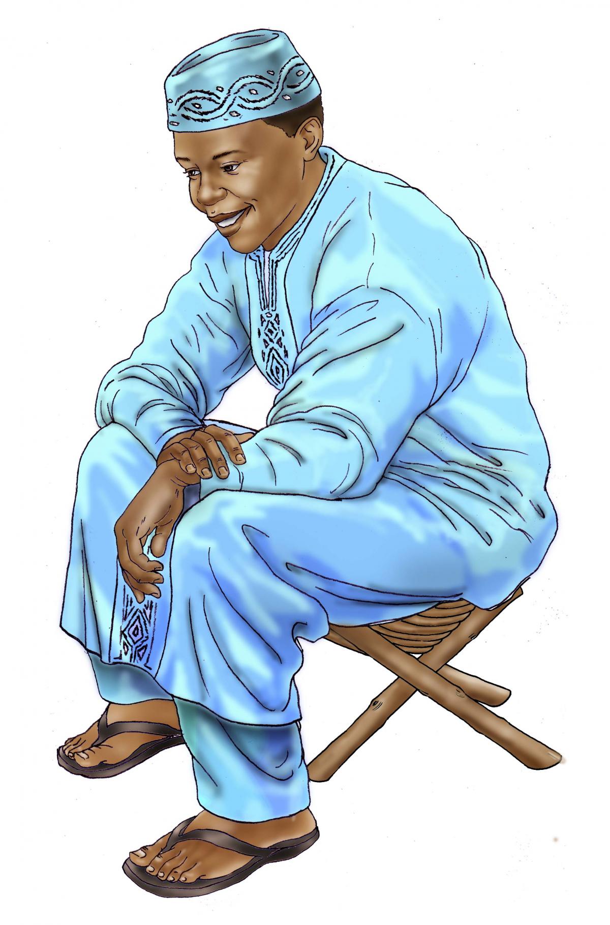 Father Support - Father sitting down - 01B - Niger