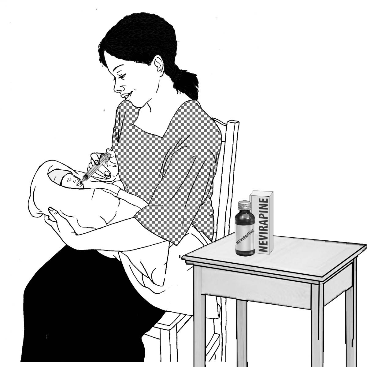 Sick Baby Health Care - Giving medicine to baby 0-24 mo - 04 - Non-country specific