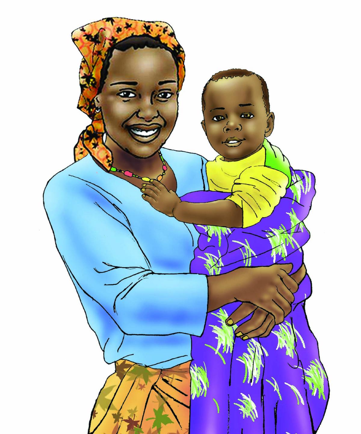 People - Mother and Child 6-12 mo - 00B - Nigeria