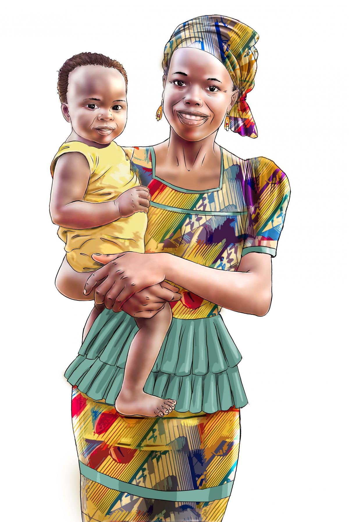 People - Mother and Baby 12-24 mo - 00 - Senegal