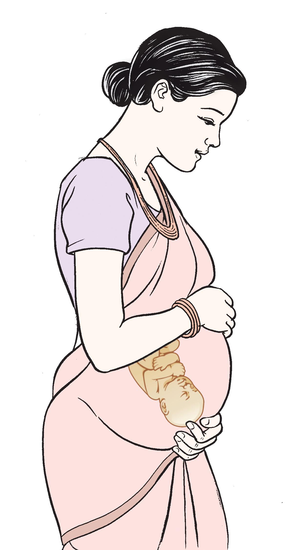 People - Pregnant woman and baby in utero - 02B - Nepal People - Pregnant woman and baby in utero - 02B - Nepal