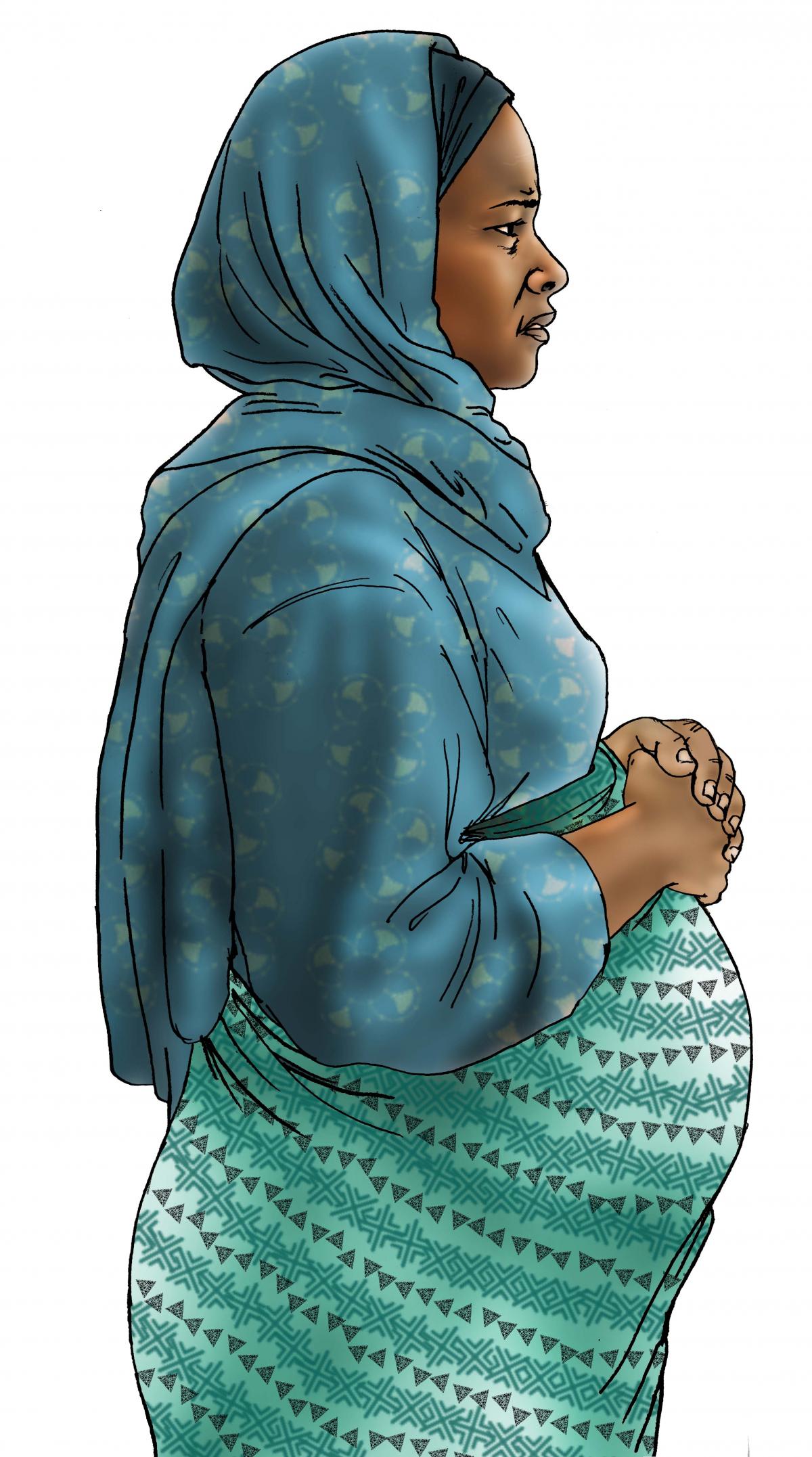 Maternal health - When to visit the health clinic - pregnancy - 08A - Kenya Dadaab