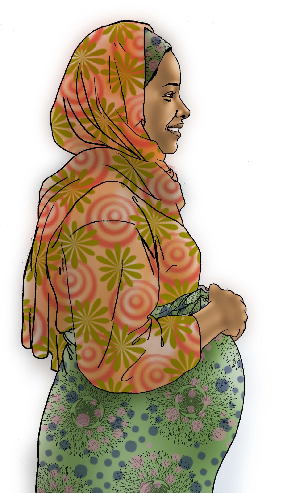 People - Healthy pregnant woman - 08B - Kenya Dadaab